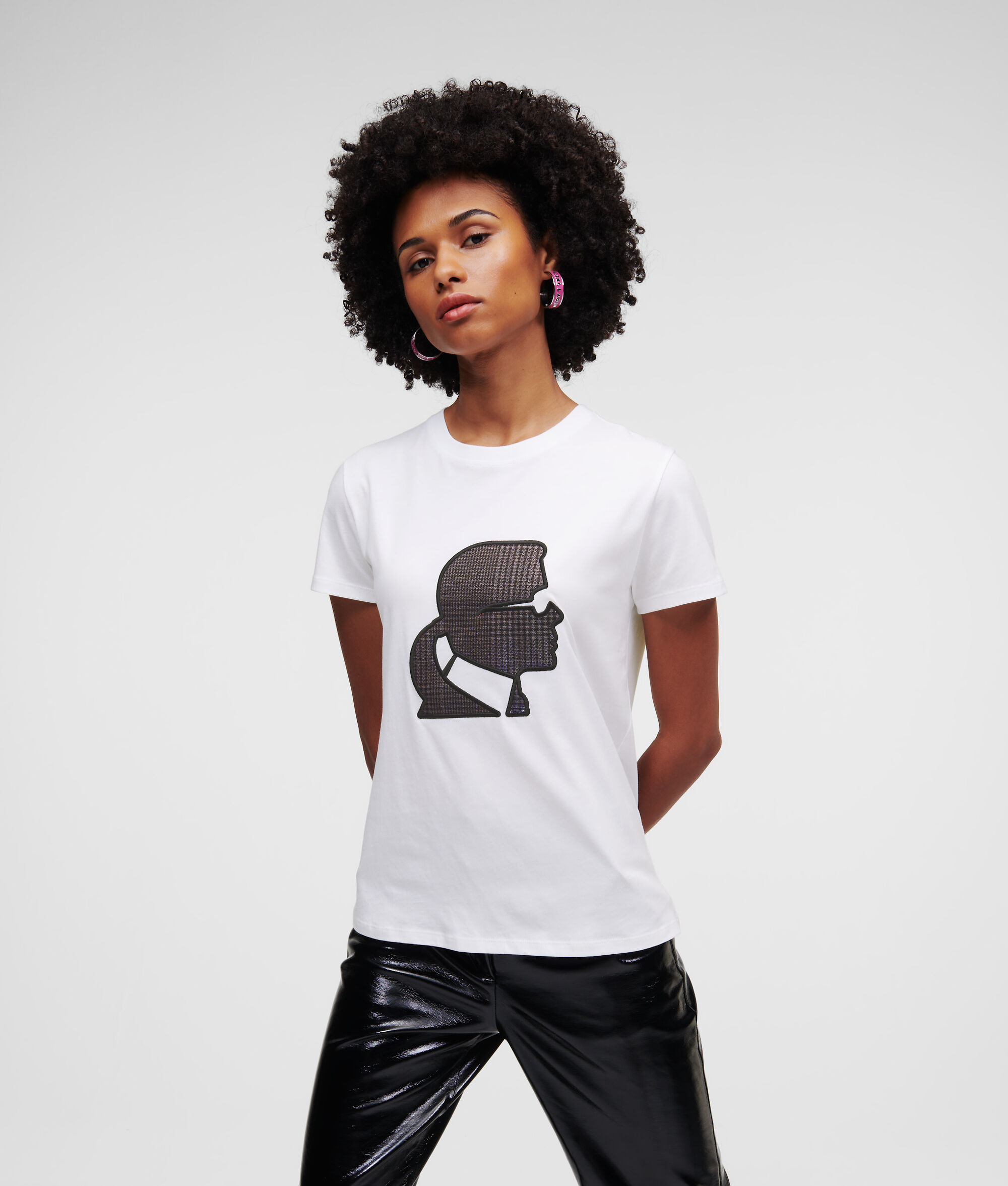 T-SHIRT À CARREAUX KARL KAMEO
