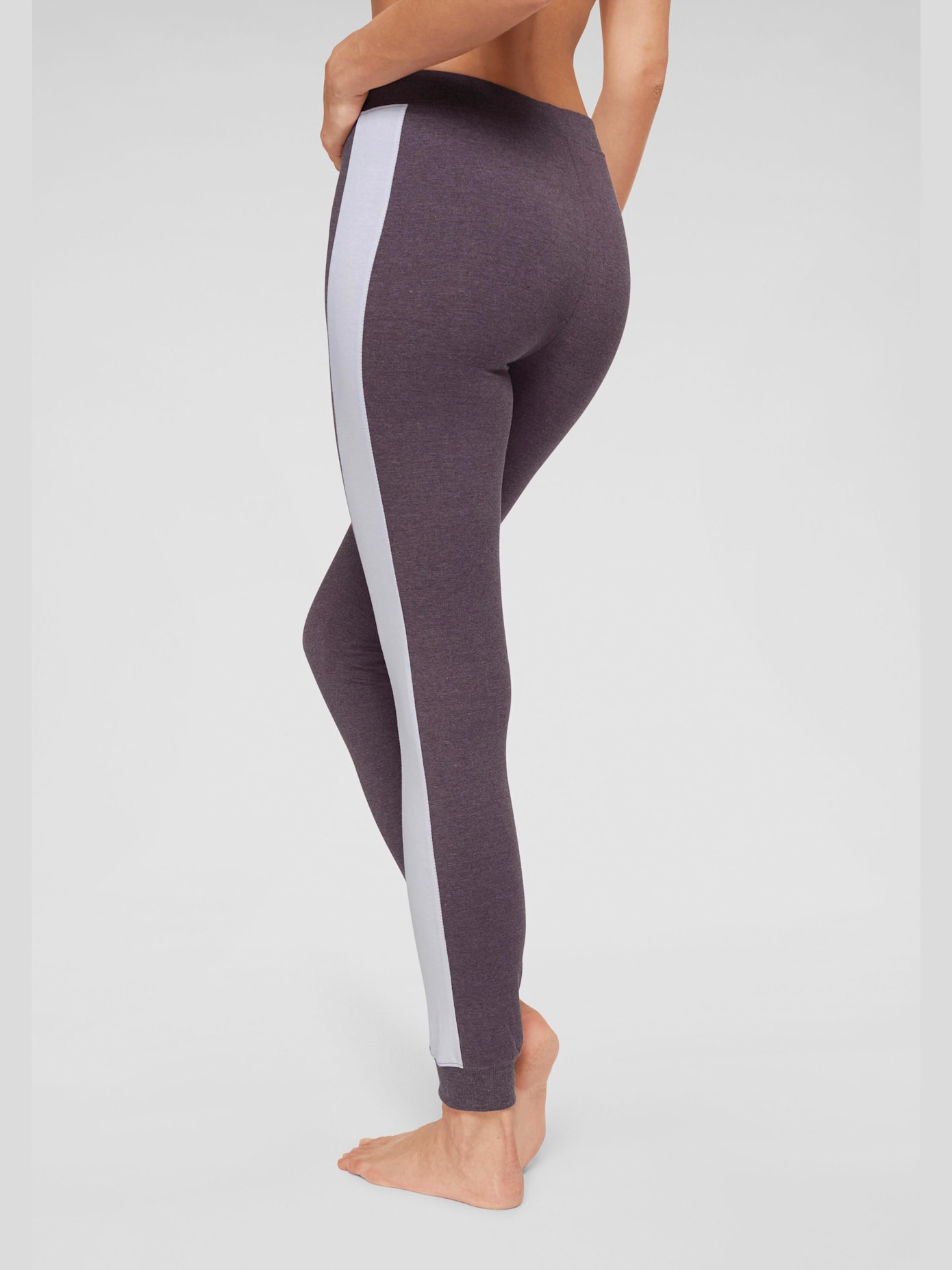 Legging avec rayures latérales contrastées