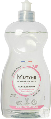Mutyne Liquide Vaisselle Hypoallergénique Sans Parfum Flacon 500ml