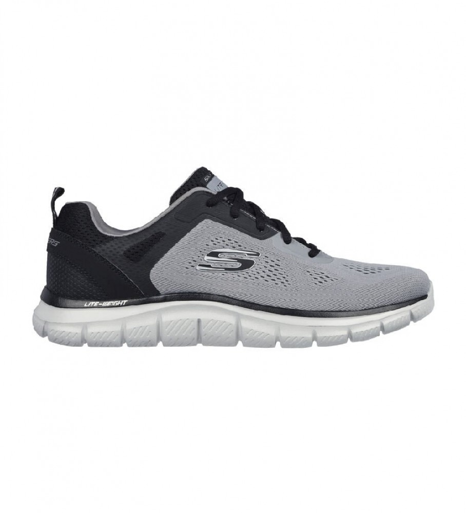 Tênis Skechers Track Broader, cinza, preto