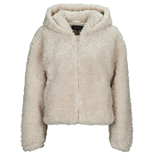 Only - ONLELLIE SHERPA HOODED JACKET CC  OTW - Beige