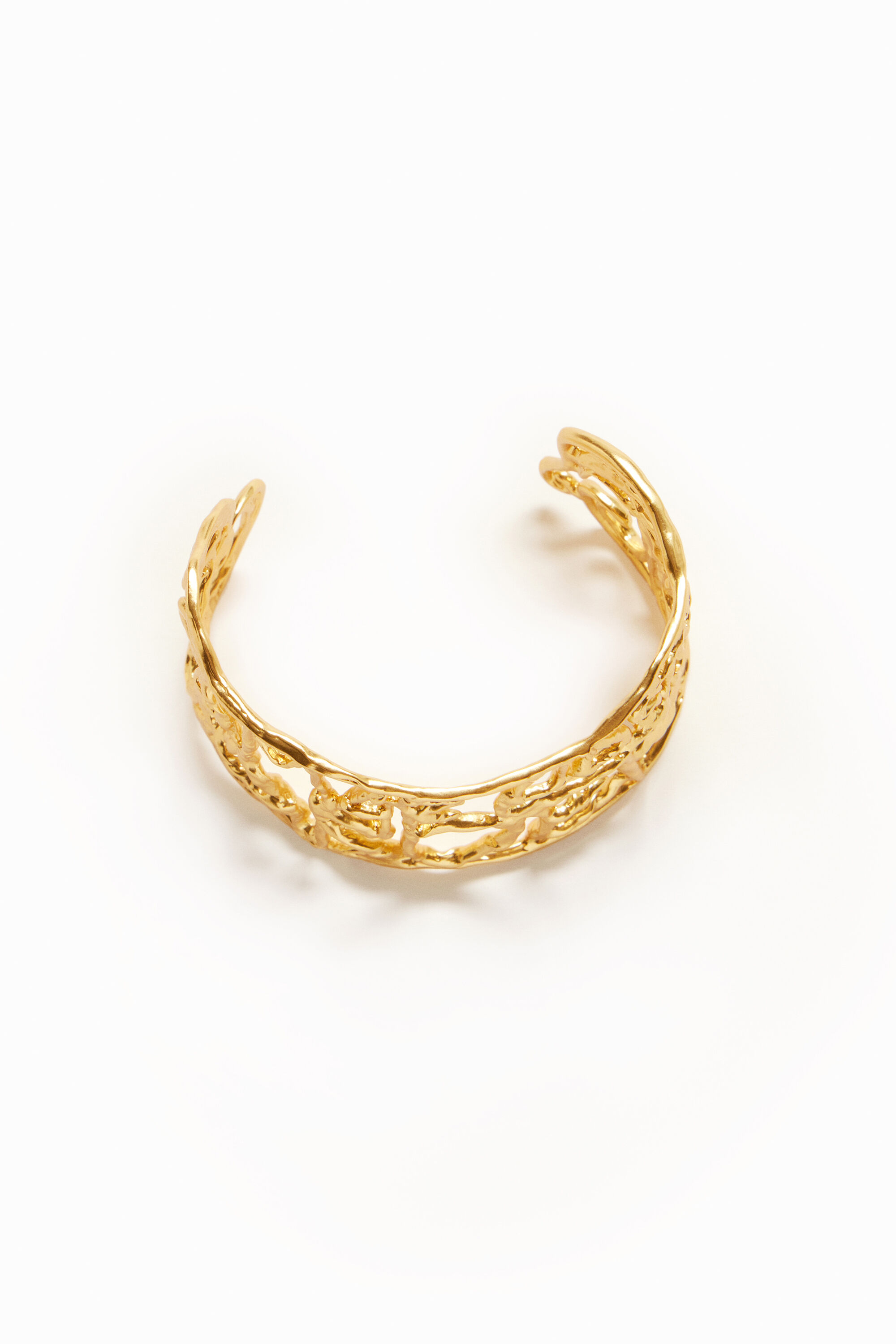 Bracelet large message plaqué or Zalio