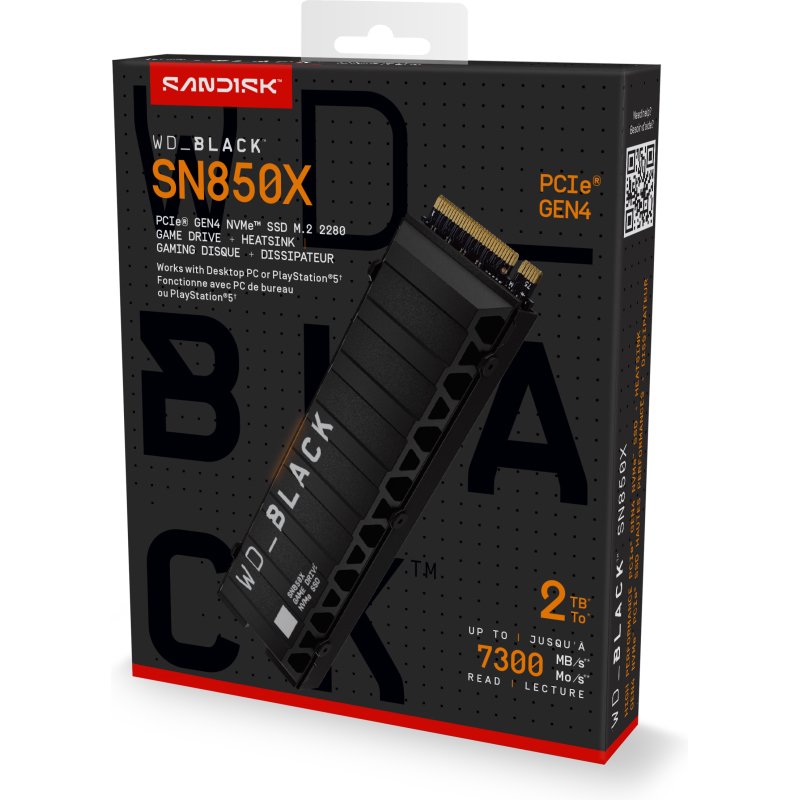 Western Digital Black WD_BLACK SN850X NVMe 2 To M.2 PCI Express 4.0