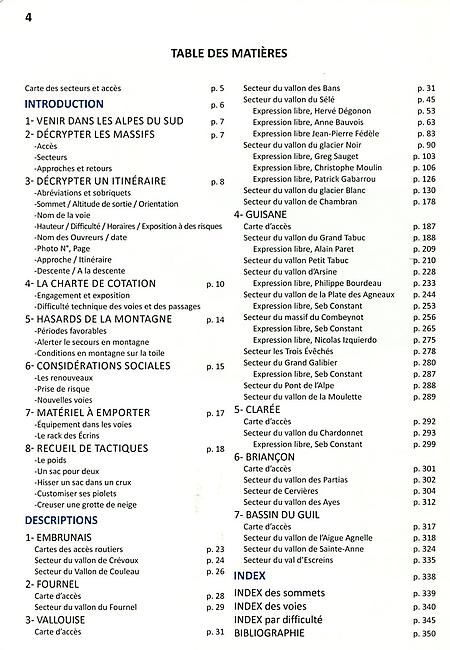 ASCENSIONS EN NEIGE ET MIXTE
