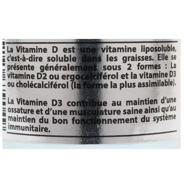 Vit'all+ Vitamine D3 2000 UI 50µg - 100 capsules huileuses