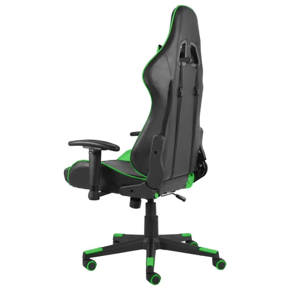 vidaXL - Gamingstoel - Groen - PVC