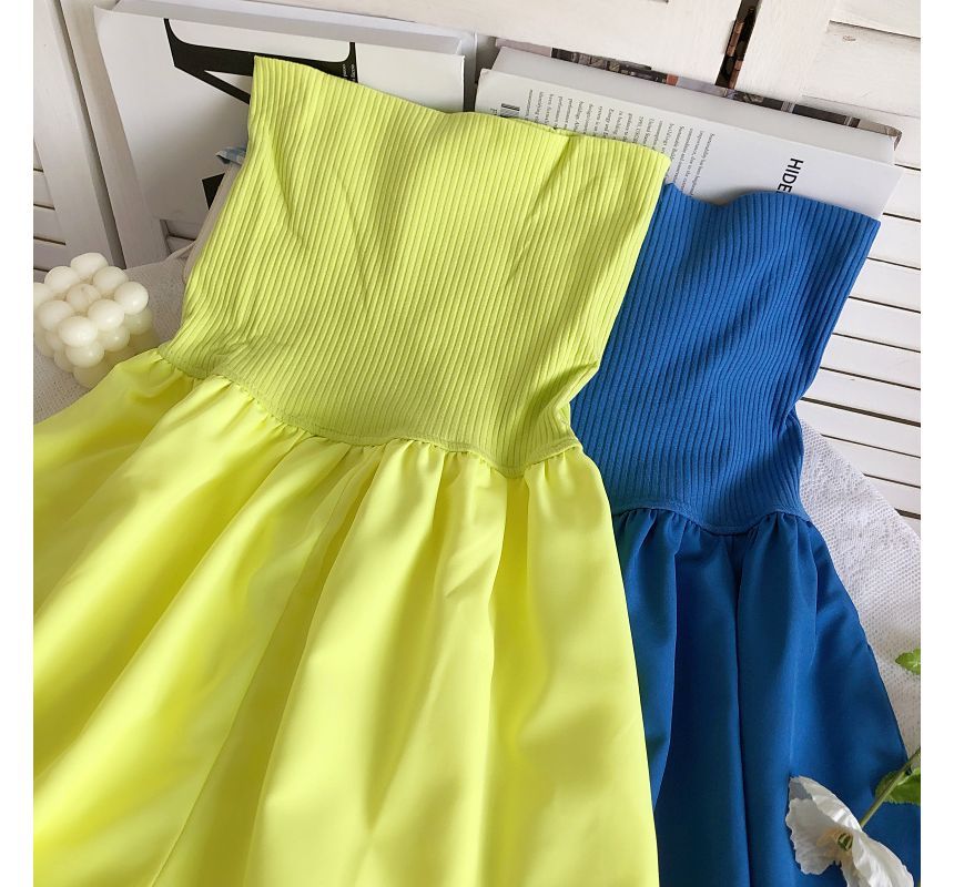 Iasia - Strapless romper met wijde pijpen