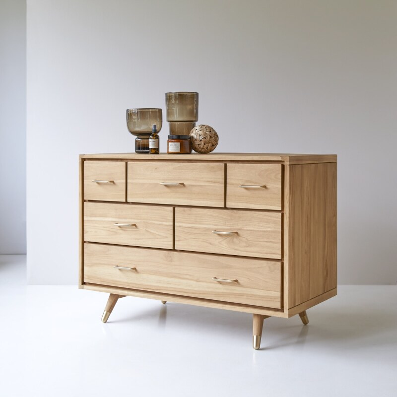 Commode en teck massif Kort