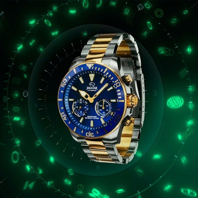 Jaguar - Hybrid J889/1 - Heren Horloge - Goud/Zilver - Roestvrijstaal - 20 ATM Waterdicht