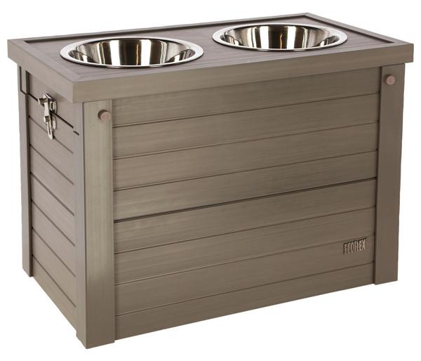 KERBL Pet Futter- & Trinkbar ECO Dinner, grau,
