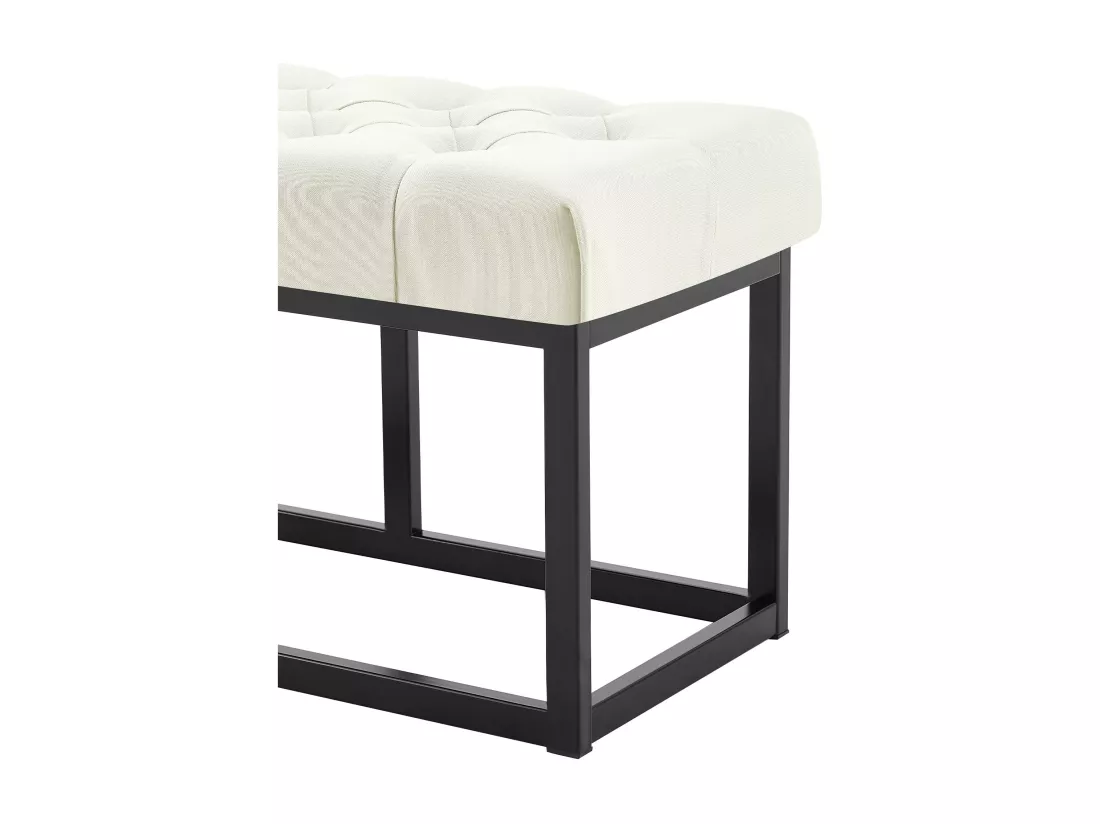 Banquette - Tissu - Crème - Amun