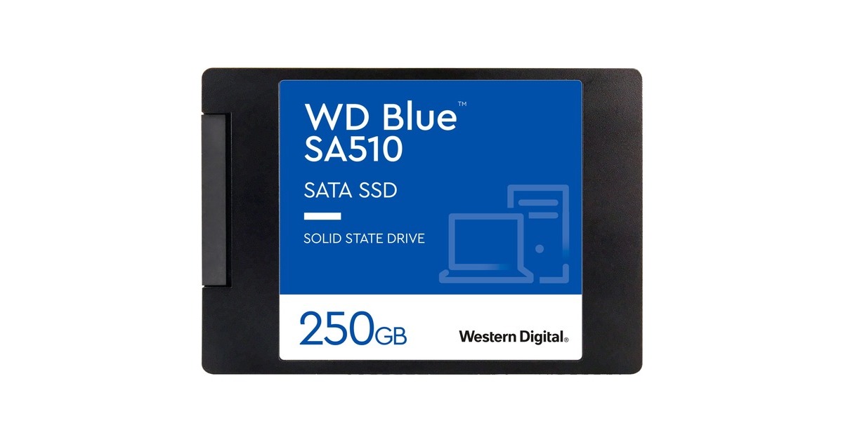 WDBlue SA510 250 GB SSD  (WDS250G3B0A, SATA/600)