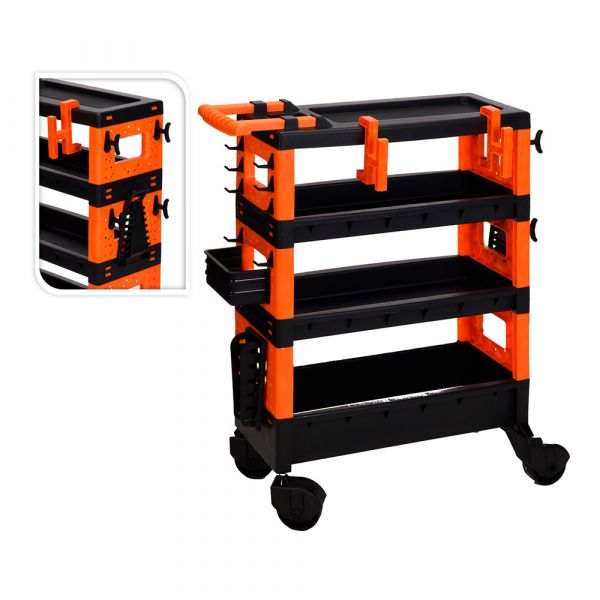 Fx Tools Carro Transporte Ferramentas 68X35X87.5CM - ELK08668