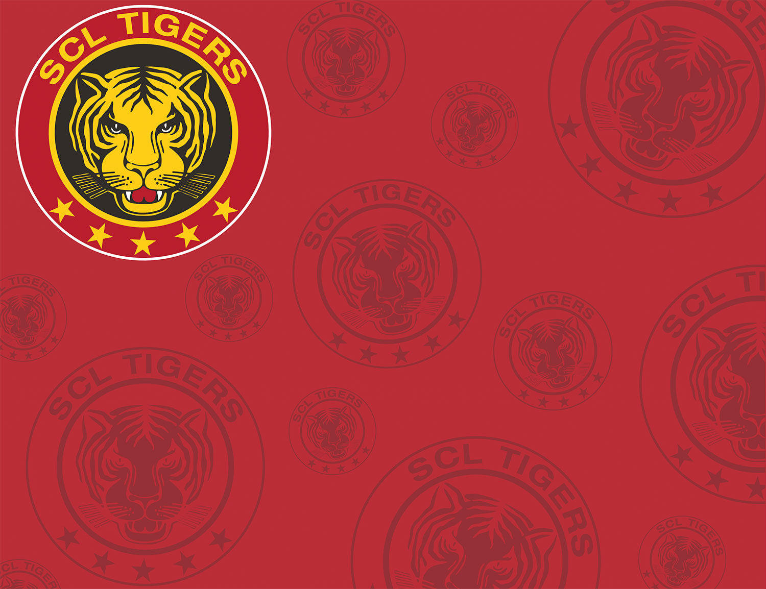 Bettwäsche SCL Tigers rot mit Logo