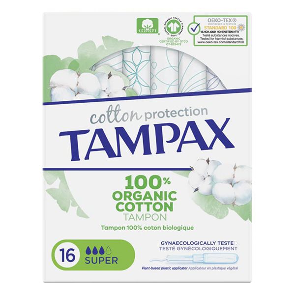 Tampax Super Organic Tampões 16 Unidades