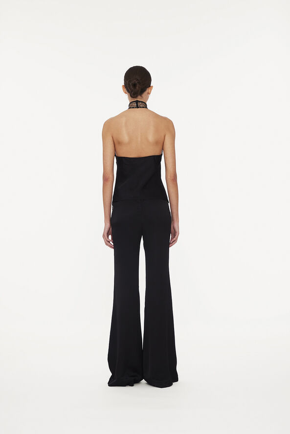 ROTATE Birger Christensen HALTERNECK SLEEVELESS TOP Black