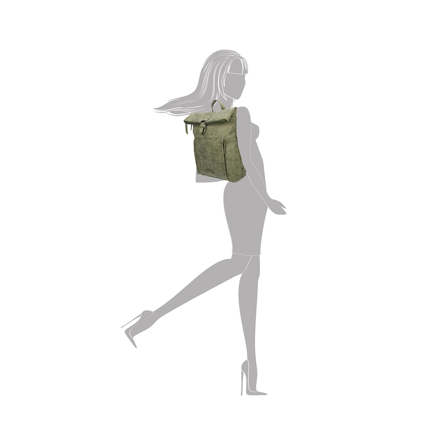 Enrico Benetti Ruby Backpack olive