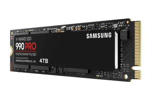 Samsung 990 PRO MZ-V9P4T0BW - SSD - krypteret - 4 TB - intern - M.2 2280 - PCIe 4.0 x4 (NVMe) - 256-bit AES - TCG Opal Encryption