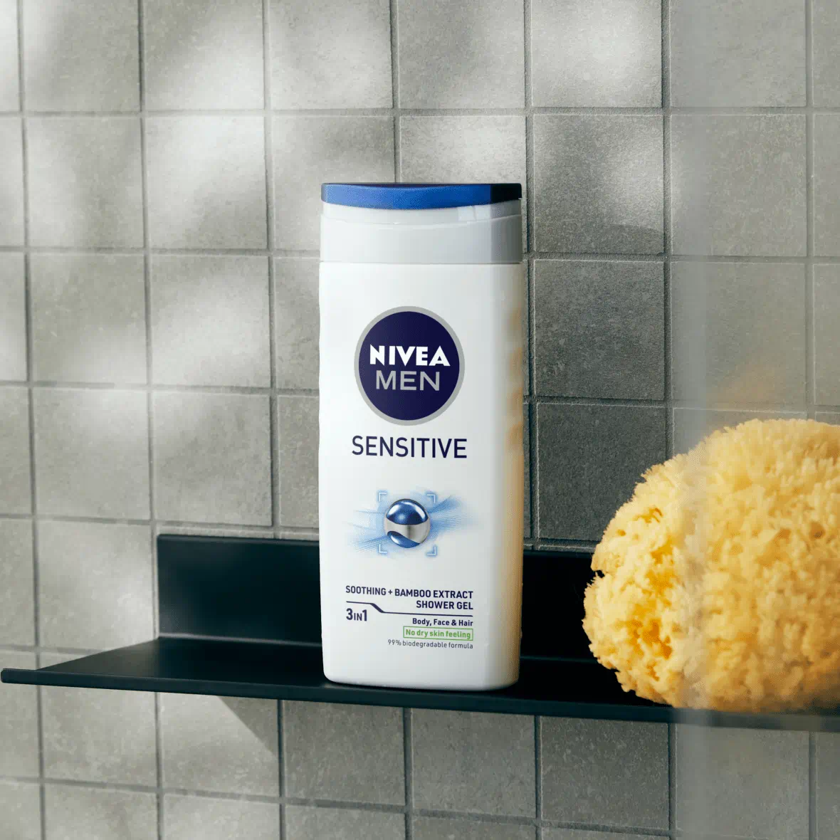 GEL DOUCHE 3 EN 1 NIVEA MEN PEAU SENSIBLE