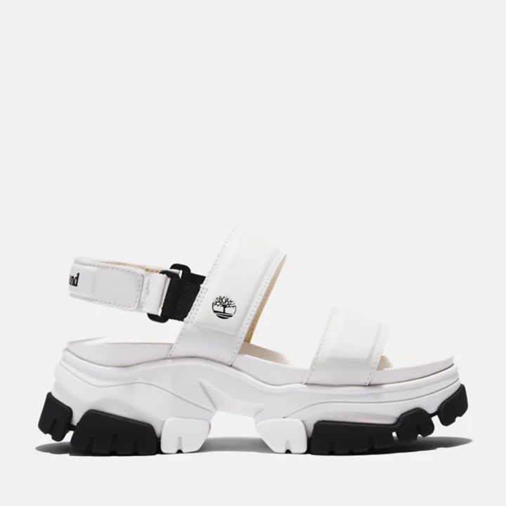 Sandale à double bride Adley Way pour femme en blanc