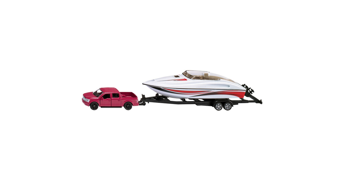 SIKUSuper - Ford F150 met motorboot Modelvoertuig