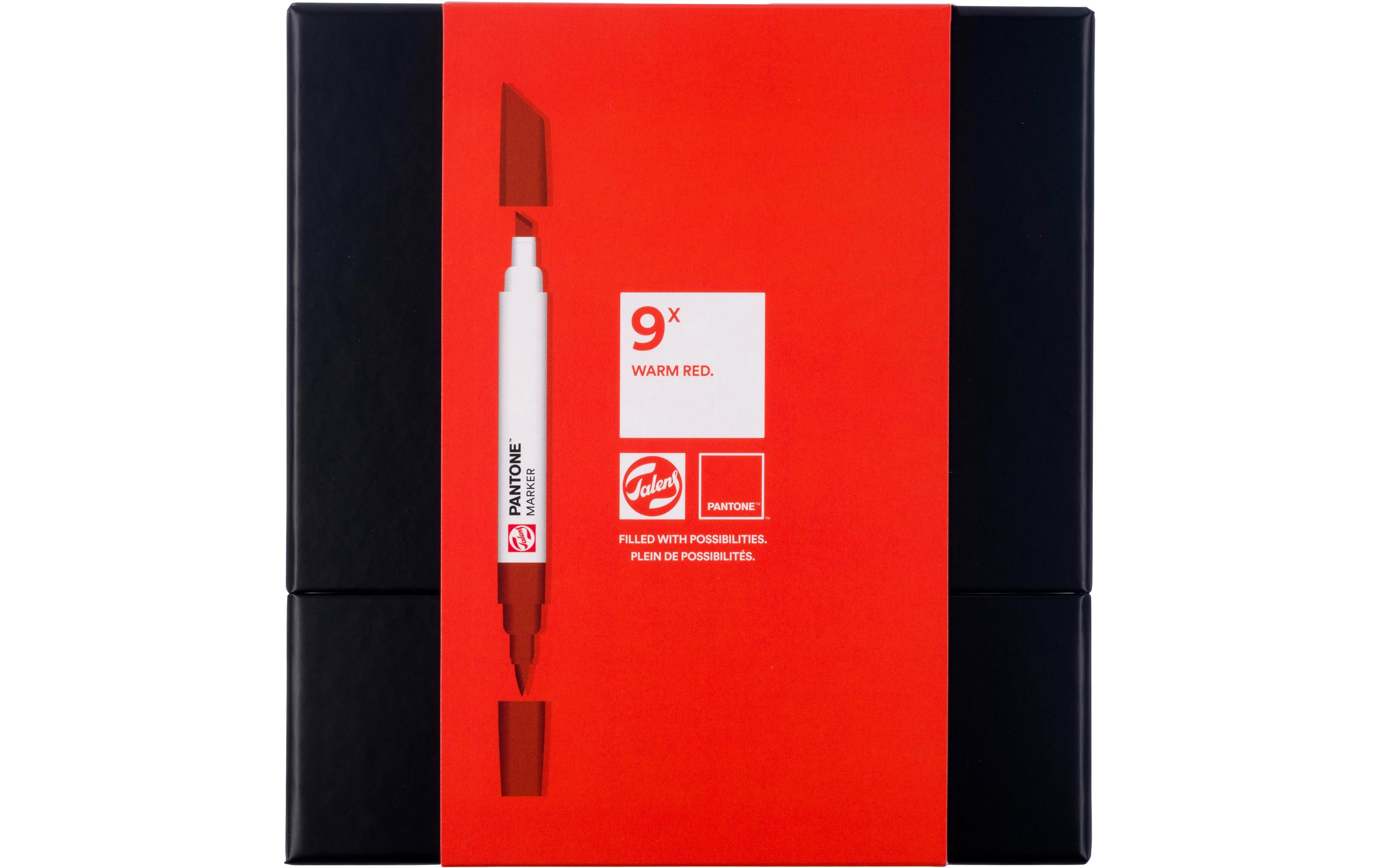 Pantone Marker Set 9x RotWasserbasierte Marker
