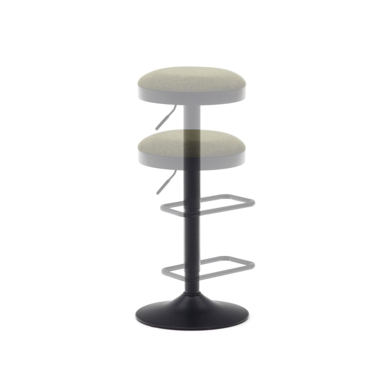Kave Home Zaib verstelbare barkruk 58/80 beige
