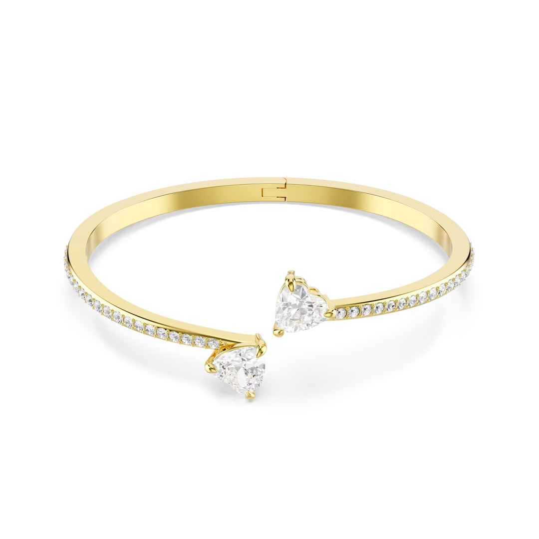 Swarovski Mesmera Attract Armreif Herz Weiss vergoldet