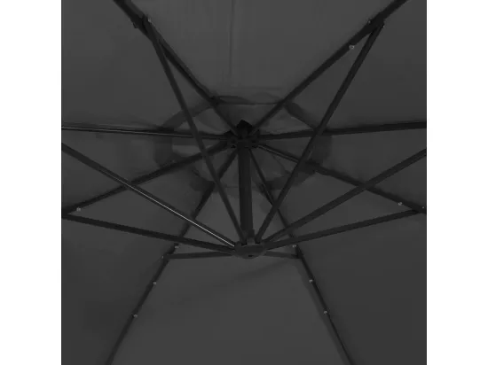 Parasol déporté avec lumières noire 02_0008456