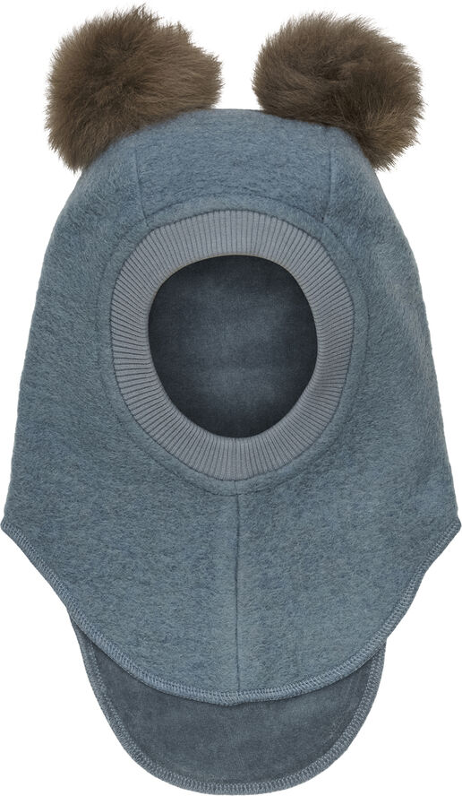 Huttelihut Balaclava Wool Alpaca Pompoms Stormy weather