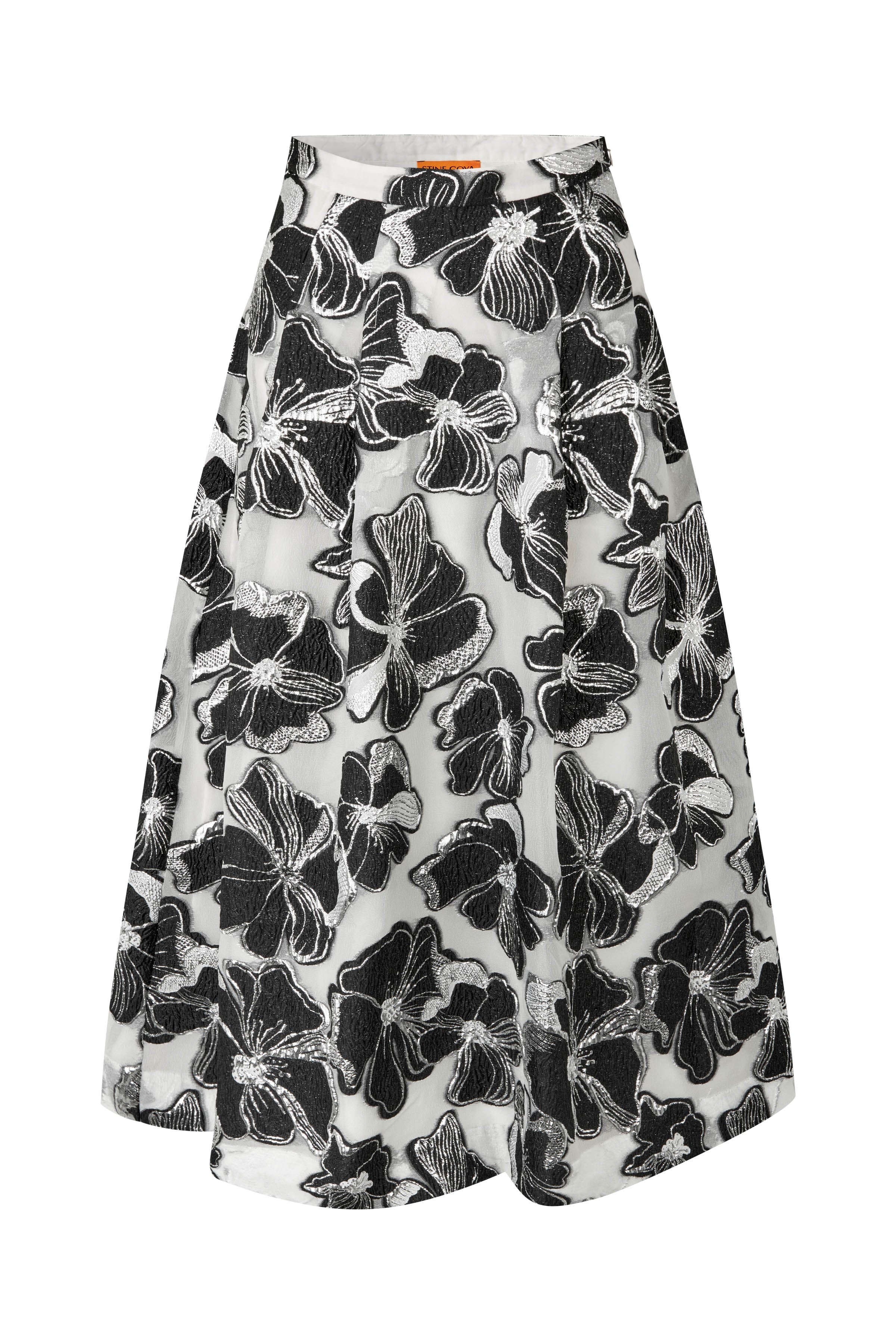 Stine Goya  Voluminous midi nederdel - Anemone Jacquard