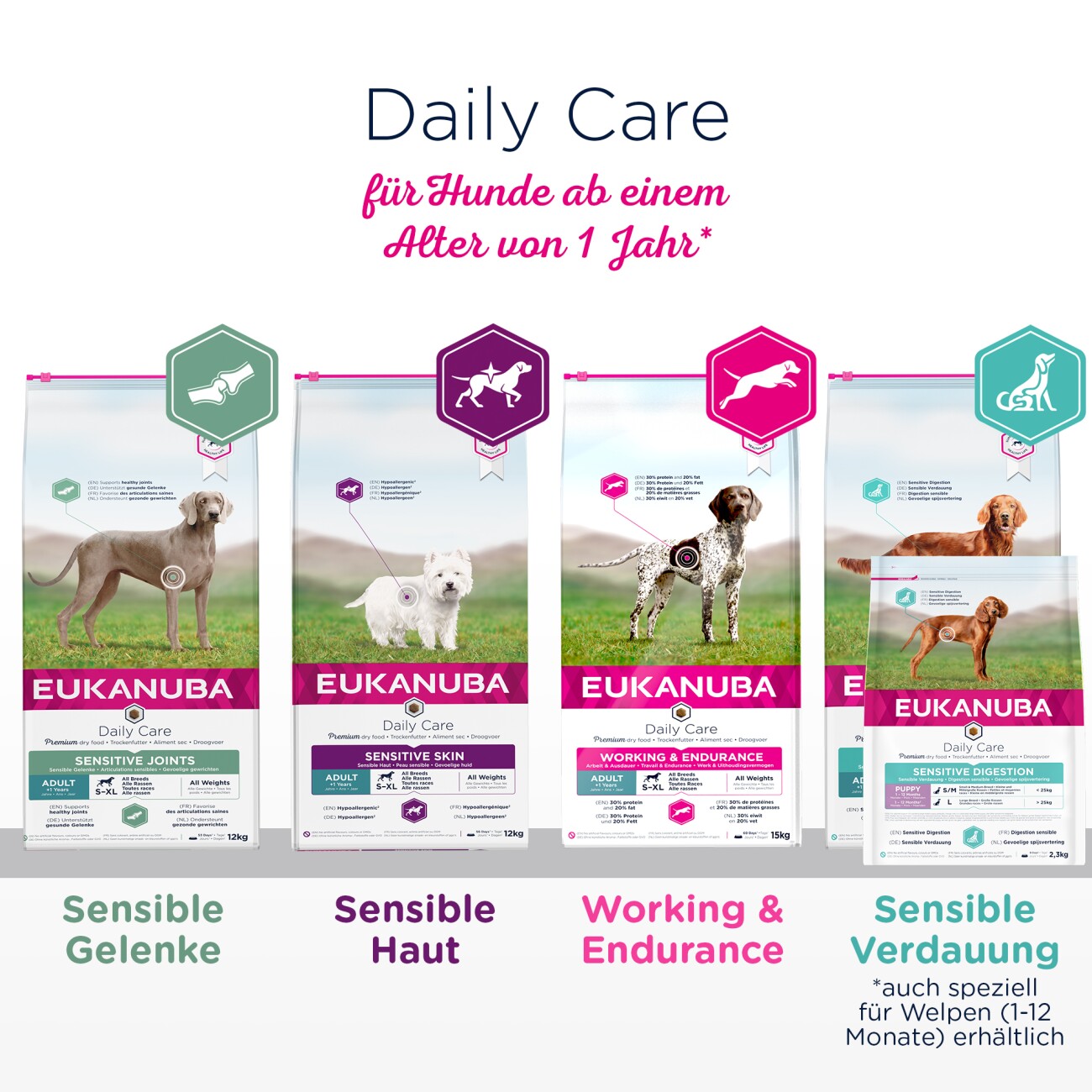 EUKANUBA Trockenfutter Hund Premium Working & Endurance Adult, Huhn 15 kg