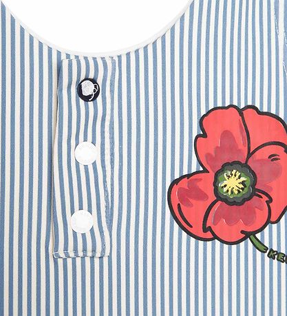 Kenzo Bådedragt - Exclusive Edition - Hvid/Bl?stribet m. Blomst