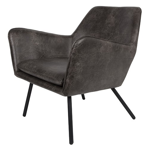 Fauteuil Bon donker grijs