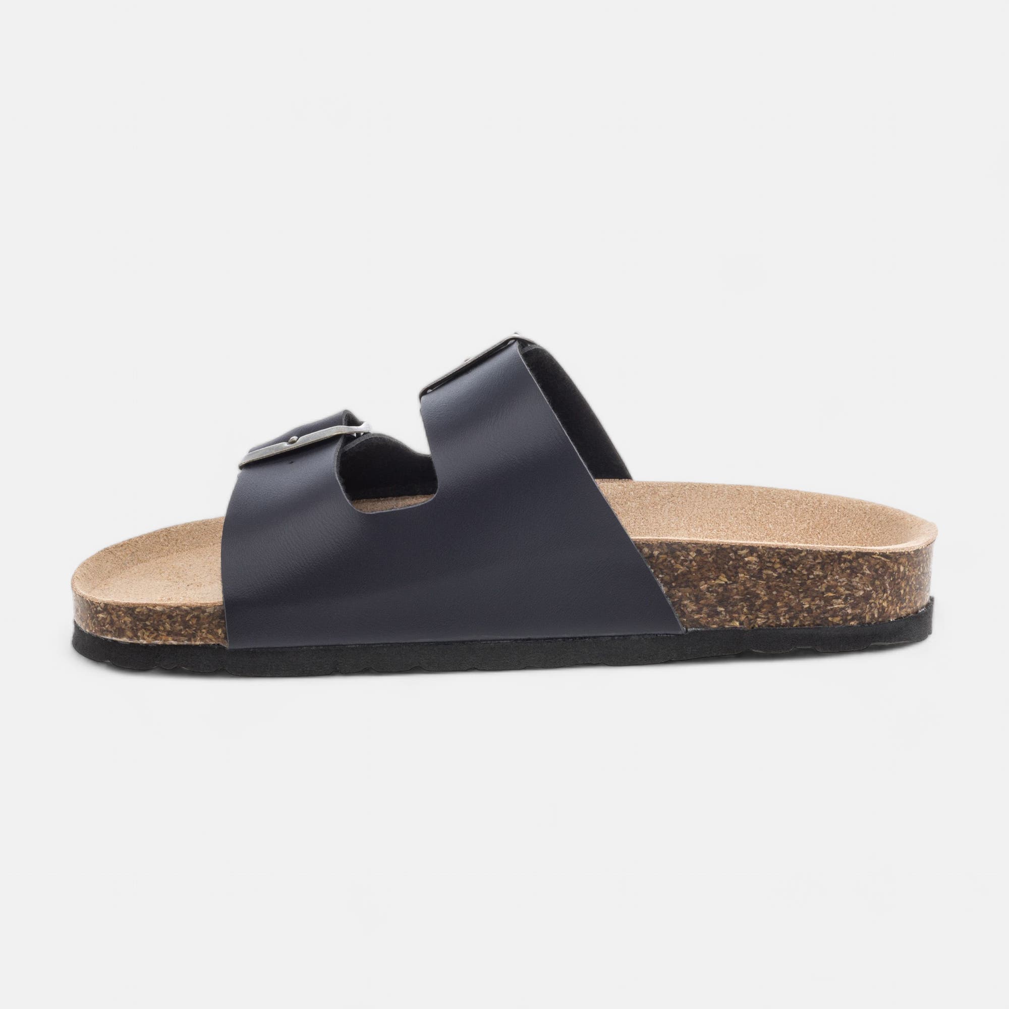 Mules semelle liège Garçon bleu marine