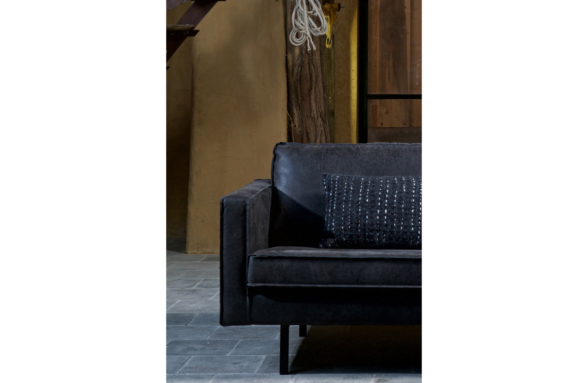 Chaise longue Rodeo zwart Rodeo Chaise Longue Rechts - Zwart