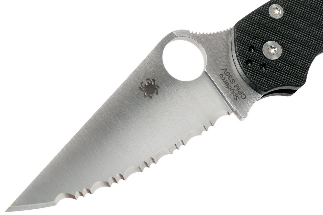 Spyderco Paramilitary 2 C81GS2 serrated zakmes