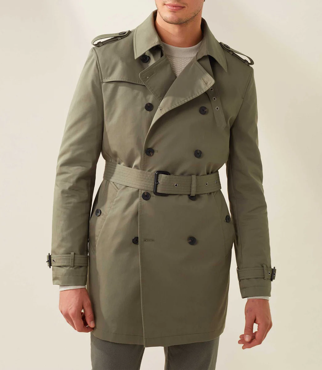 Trench croise kaki 