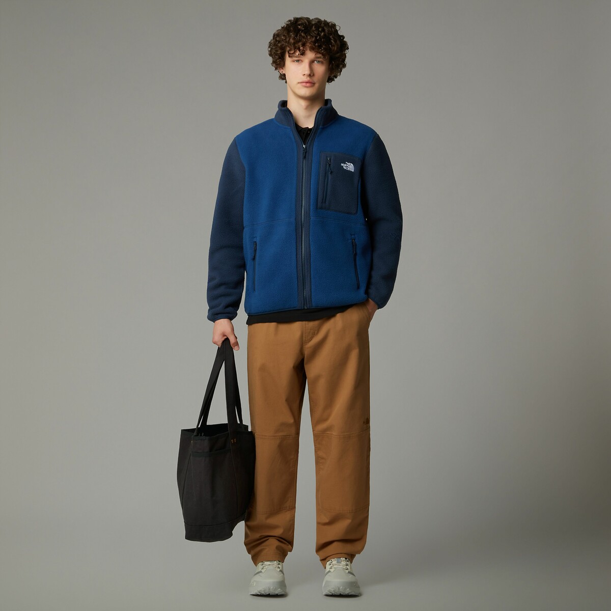 THE NORTH FACE<br>Suéter de lã com gola alta e zíper Yumiori