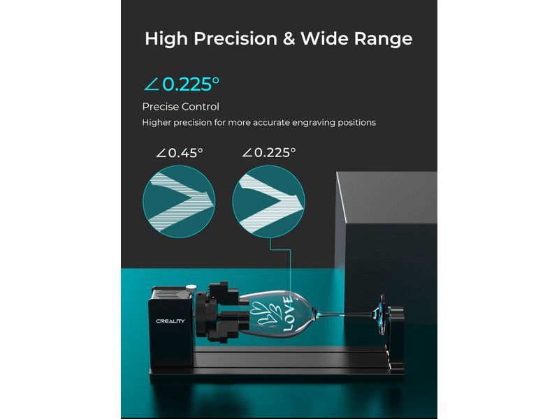 Creality Dreh Kit Pro zum Falcon 2 Drehkit mit vier Erhöhungen für Creality Falcon 2