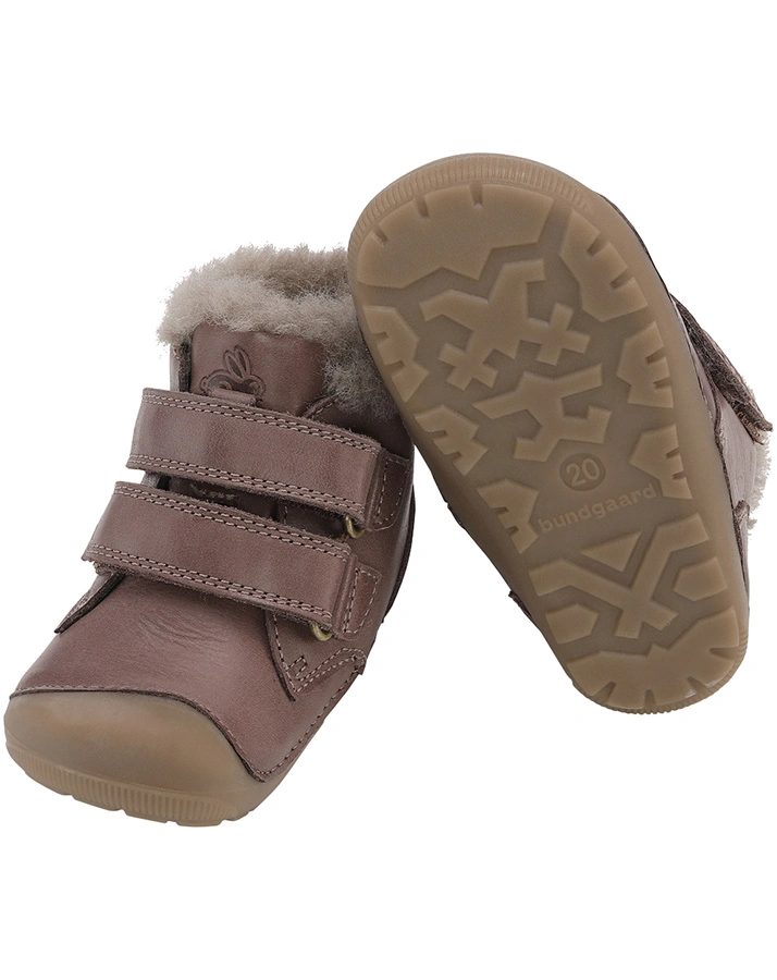 Klett-Lauflernschuh PETIT MID LAMB gefüttert in brown
