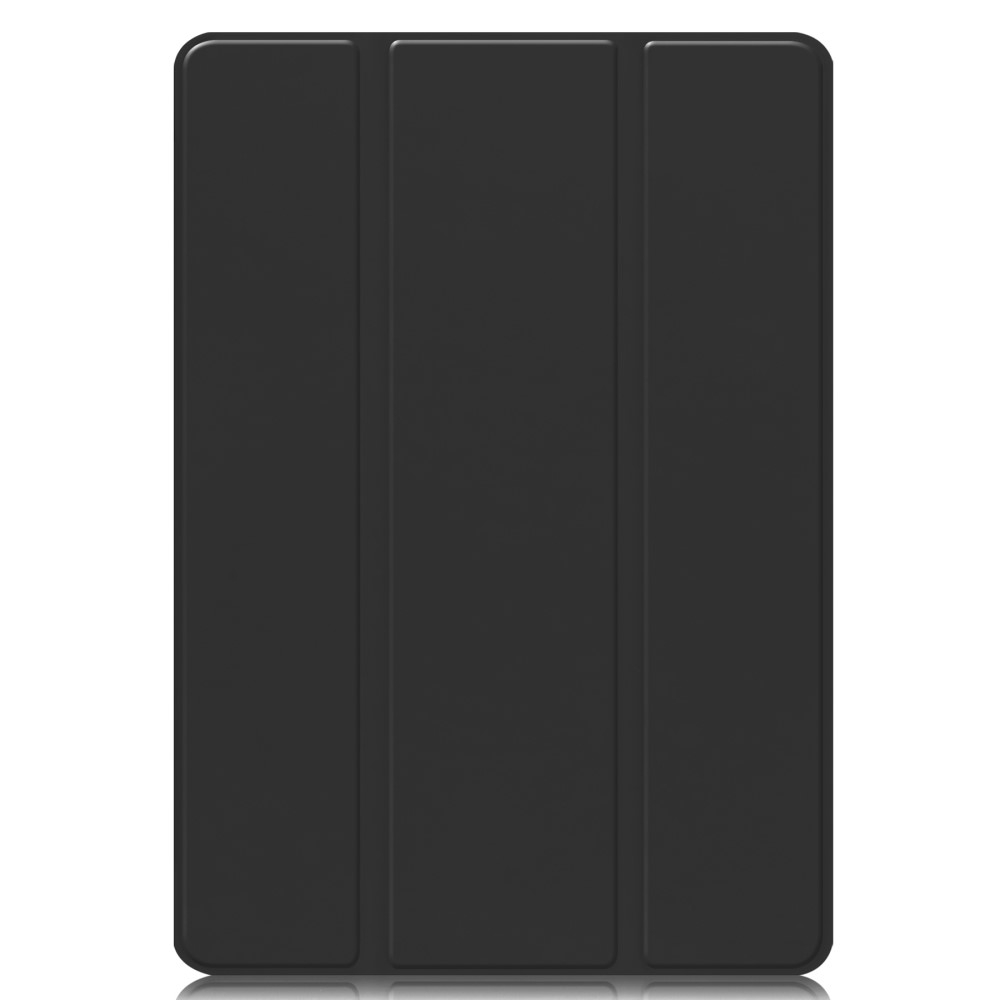 Samsung Galaxy Tab S9 FE  Plus Leder Tasche Smart Cover Hülle S-Pen Halterung - Schwarz