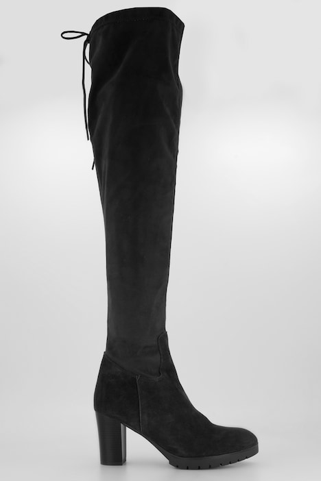 Overknee-Stiefel, XXL-Schaft, Reißverschluss, Weite H