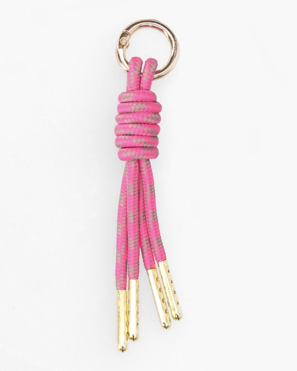 Aquila Laces Roze/Grijs Bag Charm
