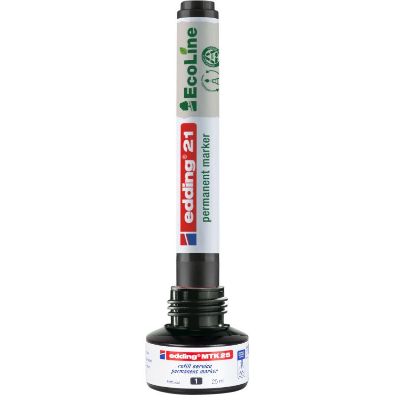 Marqueur permanent rechargeable Ecoline Edding E21 pointe ogive 1,5 mm