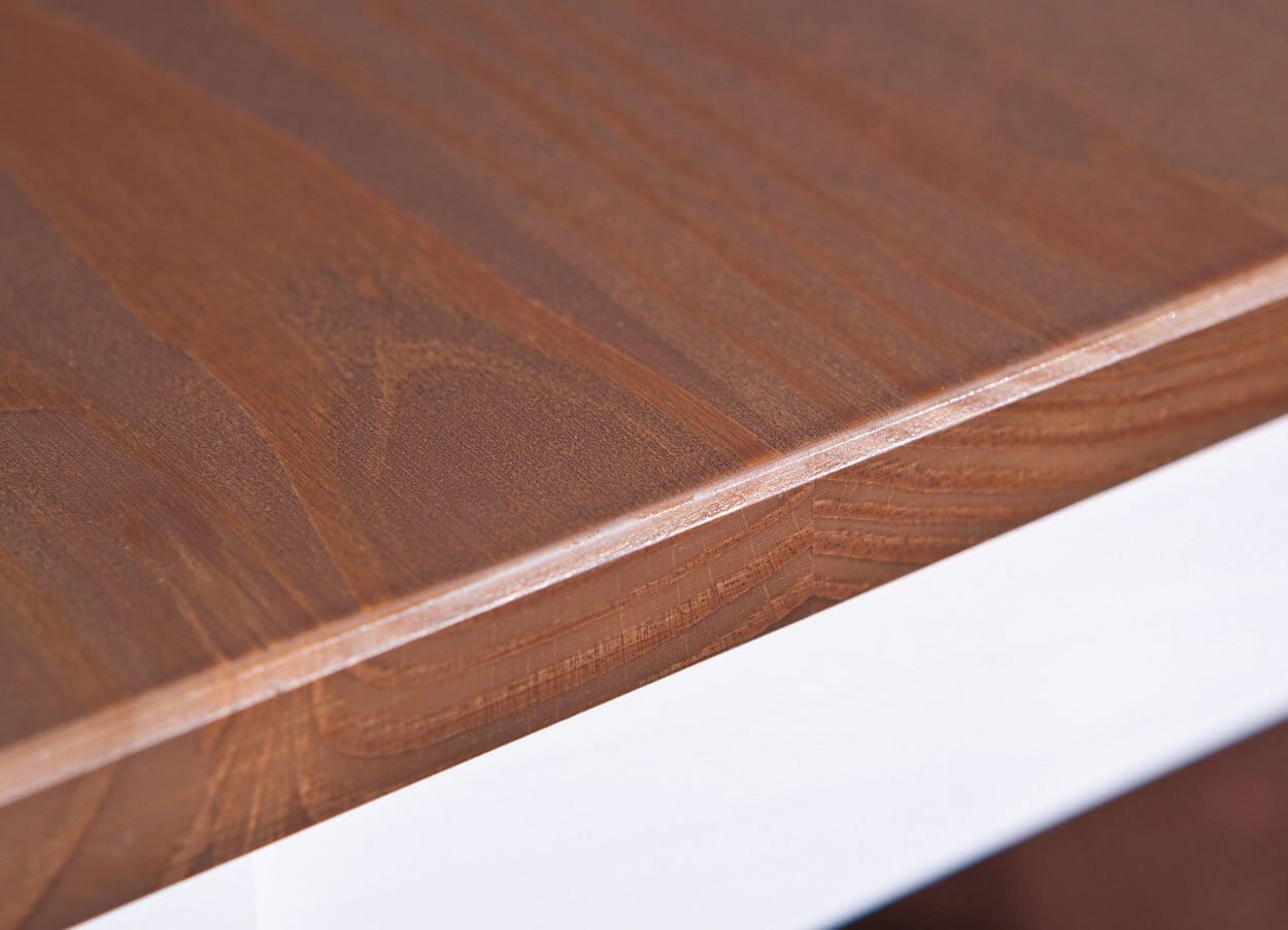 CASAVANTI Esstisch JACOB 1.2 weiß / Sepia-braun Massivholz 160 x 90 cm