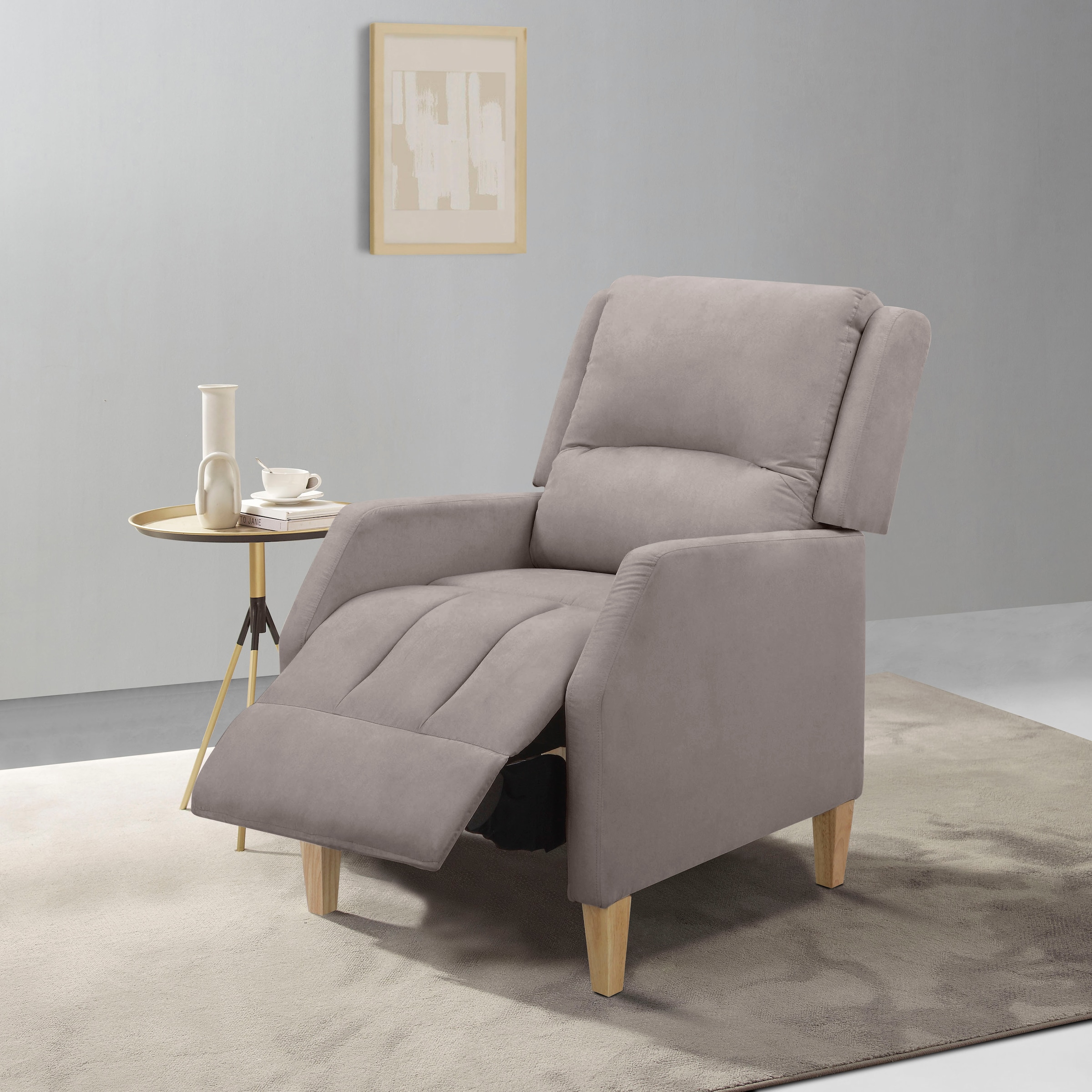 Home affaire Relaxsessel »Tholey, TV-Sessel, mit Schlaffunktion,« 1 Stk. tlg. mit Verstellung, Sitz und Rücken gepolstert, Sitzhöhe 51cm