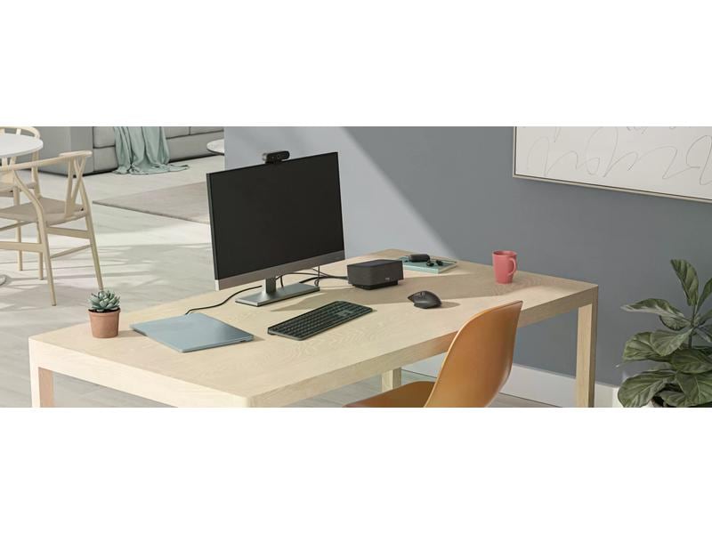 Logitech Logi Dock Fokusraum-Kit Videokonferenzlösung für Fokus-Räume – ganz einfach mit einem einzigen Kabel