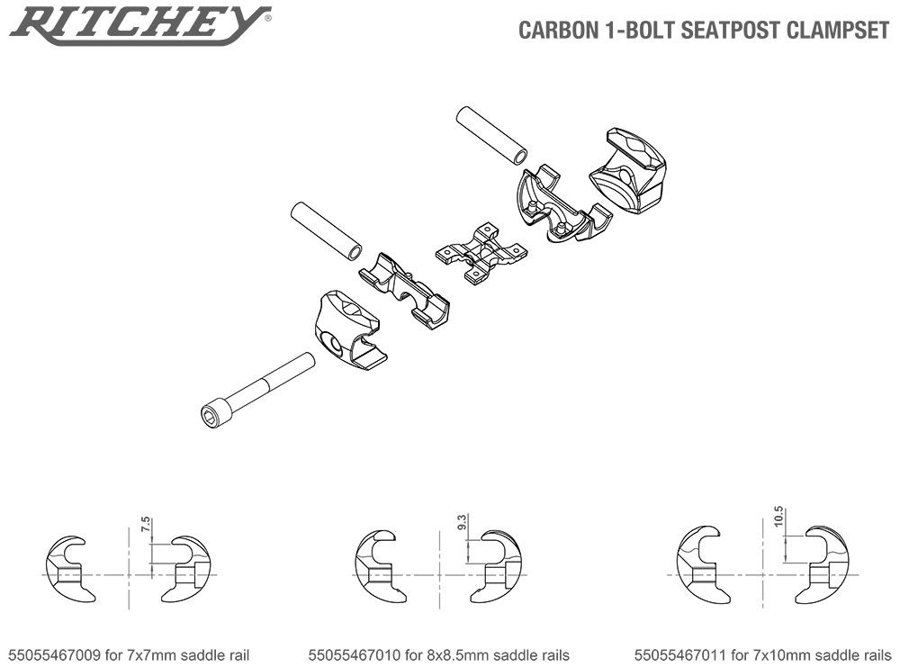 Ritchey WCS Carbon 1-Bolt Nachrüstkit für Sattelstützen kaufen | Bike-Discount