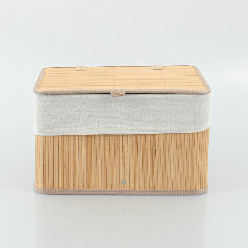 Coffre de rangement en bambou